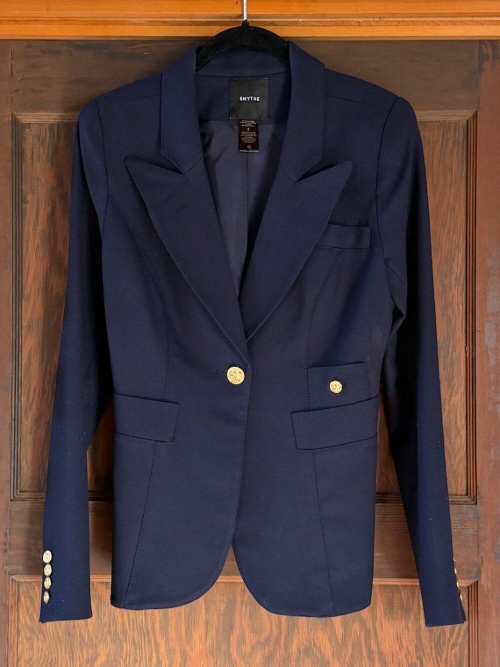SMYTHE Duchess Blazer in Navy Blue size 8